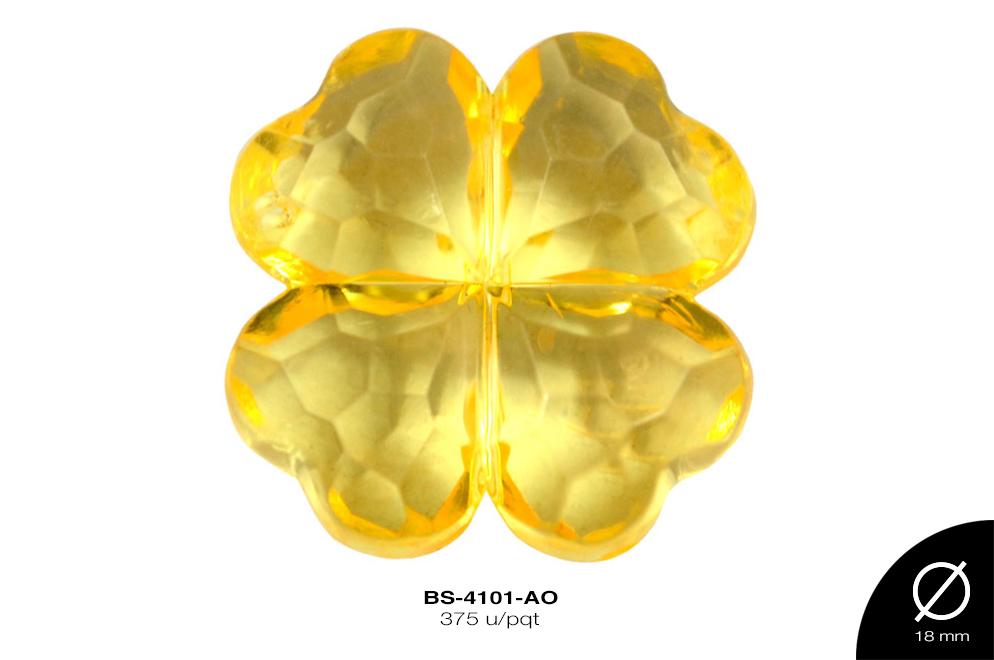 ACRILICO TRANSP FLOR 18mm REF: 578 AMARILLO 375 u/pqt(.5kg)