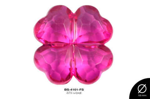 ACRILICO TRANSP FLOR 18mm REF: 578 FUCSIA 375 u/pqt(.5kg)