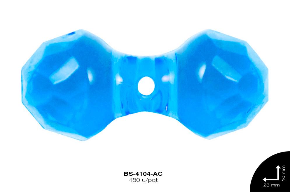 ACRILICO TRANSP HUESO 23mm REF: 621 AZUL CELESTE 480 u/pqt(.