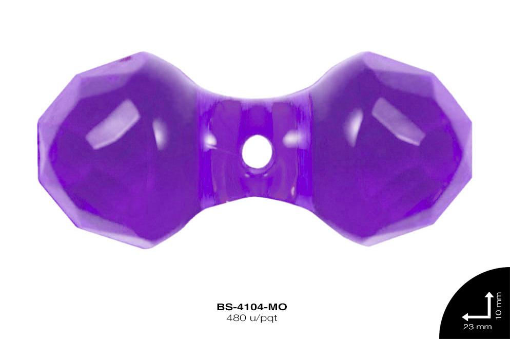 ACRILICO TRANSP HUESO 23mm REF: 621 MORADO 480 u/pqt(.5kg)