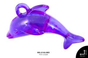 ACRILICO TRANSP DELFIN 28mm REF: 588 MORADO 455 u/pqt(.5kg)