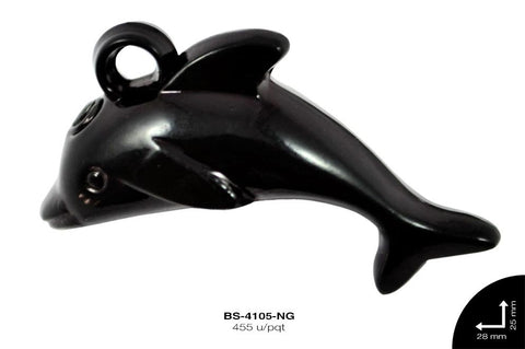 ACRILICO TRANSP DELFIN 28mm REF: 588 NEGRO 455 u/pqt(.5kg)