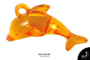 ACRILICO TRANSP DELFIN 28mm REF: 588 NARANJA 455 u/pqt(.5kg)