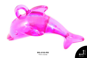 ACRILICO TRANSP DELFIN 28mm REF: 588 ROSA 455 u/pqt(.5kg)