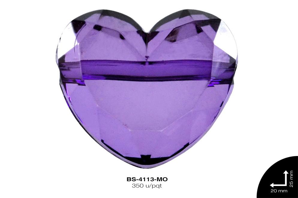 ACRILICO TRANSP CZN 13mm REF: 589 MORADO 350 u/pqt(.5kg)