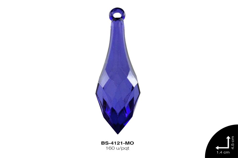 ACRILICO TRANSP GOTA 45mm REF: 160 MORADO 160 u/pqt(.5kg)