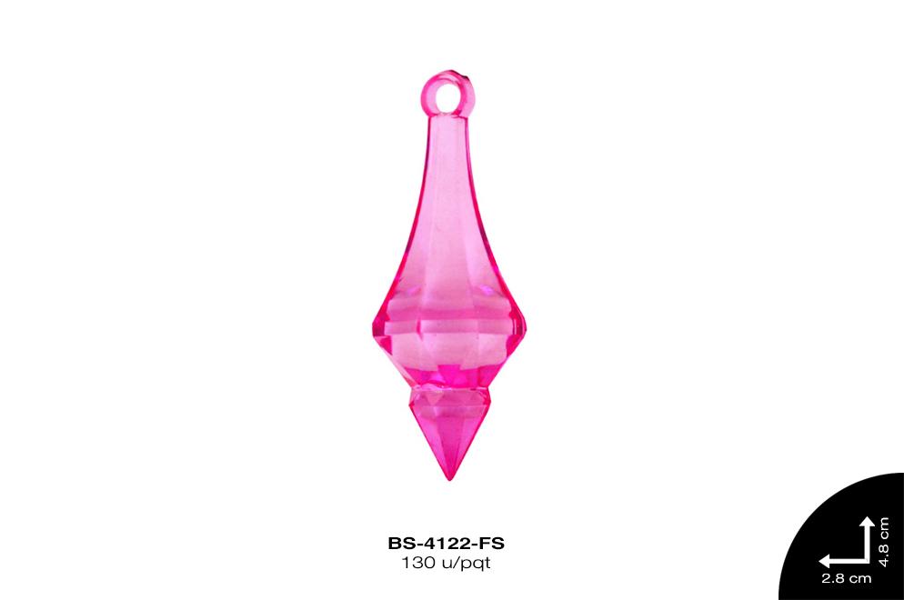 ACRILICO TRANSP GOTA 48mm REF: 165 FUCSIA 130 u/pqt(.5kg)