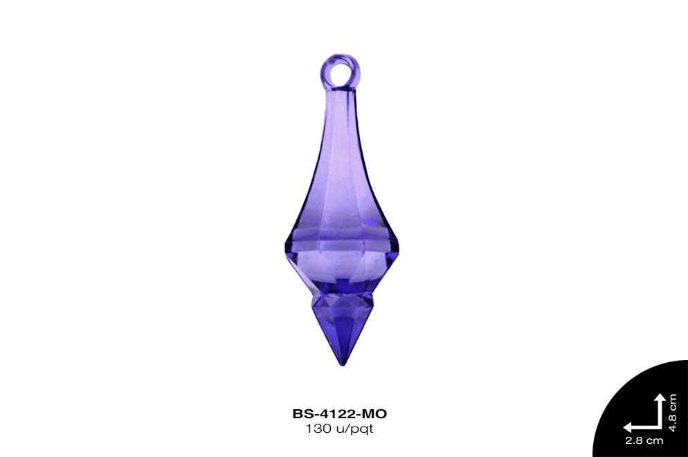 ACRILICO TRANSP GOTA 48mm REF: 165 MORADO 130 u/pqt(.5kg)