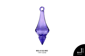 ACRILICO TRANSP GOTA 48mm REF: 165 MORADO 130 u/pqt(.5kg)