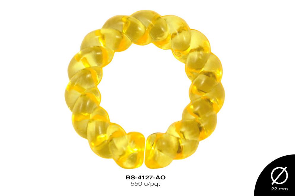 ACRILICO TRANSP ANILLO 22mm REF: 587 AMARILLO 550 u/pqt(.5kg