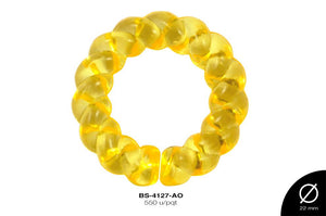 ACRILICO TRANSP ANILLO 22mm REF: 587 AMARILLO 550 u/pqt(.5kg