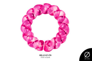 ACRILICO TRANSP ANILLO 22mm REF: 587 FUCSIA 550 u/pqt(.5kg)