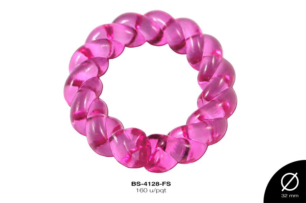 ACRILICO TRANSP ANILLO 32mm REF: 508 FUCSIA 160 u/pqt(.5kg)