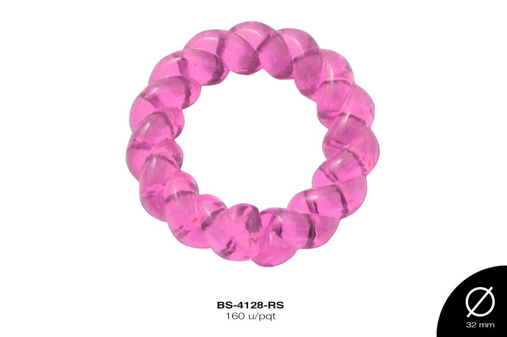 ACRILICO TRANSP ANILLO 32mm REF: 508 ROSA 160 u/pqt(.5kg)