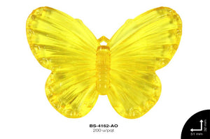 ACRILICO TRANSP MARIPOSA REF: 2159 AMARILLO 200 u/pqt(.5kg)