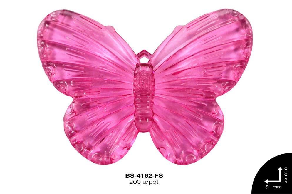 ACRILICO TRANSP MARIPOSA REF: 2159 FUCSIA 200 u/pqt(.5kg)