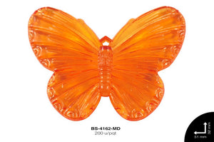 ACRILICO TRANSP MARIPOSA REF: 2159 MANDARINA 200 u/pqt(.5kg)