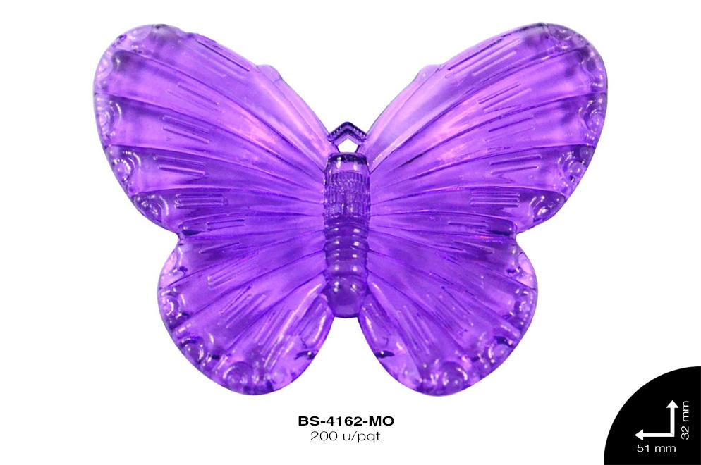 ACRILICO TRANSP MARIPOSA REF: 2159 MORADO 200 u/pqt(.5kg)