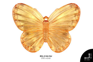 ACRILICO TRANSP MARIPOSA REF: 2159 NARANJA 200 u/pqt(.5kg)