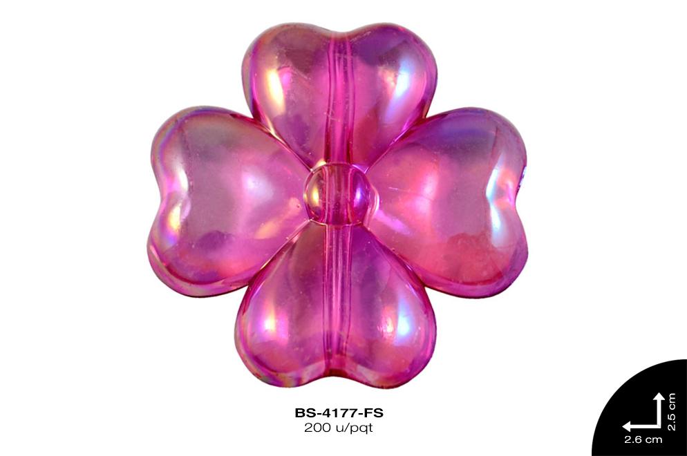 ACRILICO TRANSP FLOR BO REF: 659AB FUCSIA 200 u/pqt(.5kg)