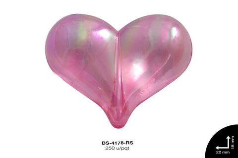 ACRILICO TRANSP CZN BO REF: 627AB ROSA 250 u/pqt(.5kg)