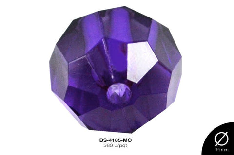 ACRILICO TRANSP RED REF: 009-14mm  MORADO 380 u/pqt(.5kg)