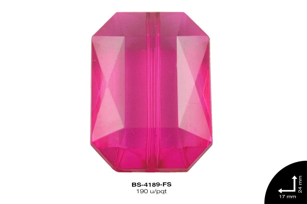 ACRILICO TRANSP RECT REF: 36 FUCSIA 190 u/pqt(.5 kg)