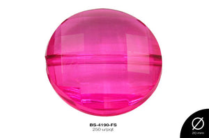 ACRILICO TRANSP CIRC REF: 42 FUCSIA 250 u/pqt(.5 kg)