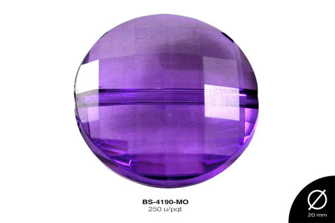 ACRILICO TRANSP CIRC REF: 42 MORADO 250 u/pqt(.5 kg)