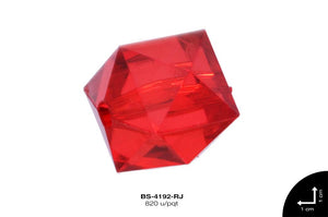 ACRILICO TRANSP CUBO REF: 90 ROJO 820 u/pqt(.5 kg)