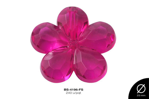 ACRILICO TRANSP FLOR REF: 622 FUCSIA 240 u/pqt(.5 kg)