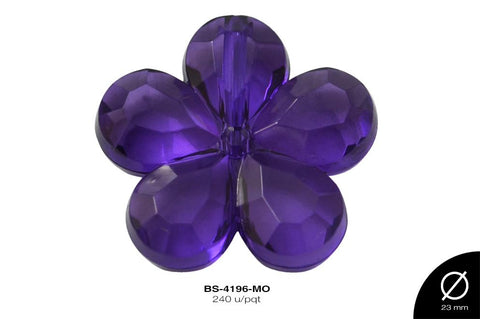 ACRILICO TRANSP FLOR REF: 622 MORADO 240 u/pqt(.5 kg)