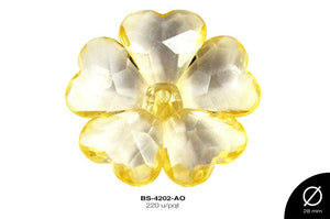 ACRILICO TRANSP FLOR REF:853 AMARILLO 220 u/pqt(.5kg)