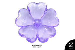 ACRILICO TRANSP FLOR REF:853 LILA 220 u/pqt(.5kg)