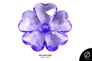 ACRILICO TRANSP FLOR REF:853 MORADO 220 u/pqt(.5kg)