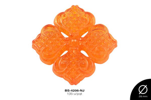 ACRILICO TRANSP FLOR REF:788 NARANJA 135 u/pqt(.5kg)