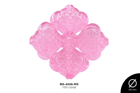 ACRILICO TRANSP FLOR REF:788 ROSA 135 u/pqt(.5kg)