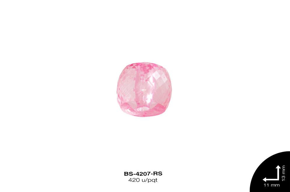 ACRILICO TRANSP BARRIL REF: 14 ROSA 420 u/pqt(.5kg)