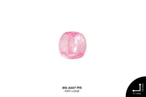 ACRILICO TRANSP BARRIL REF: 14 ROSA 420 u/pqt(.5kg)