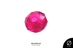 ACRILICO TRANSP RONDELA 6mm REF: 774 FUCSIA 6750 u/pqt(.5kg)