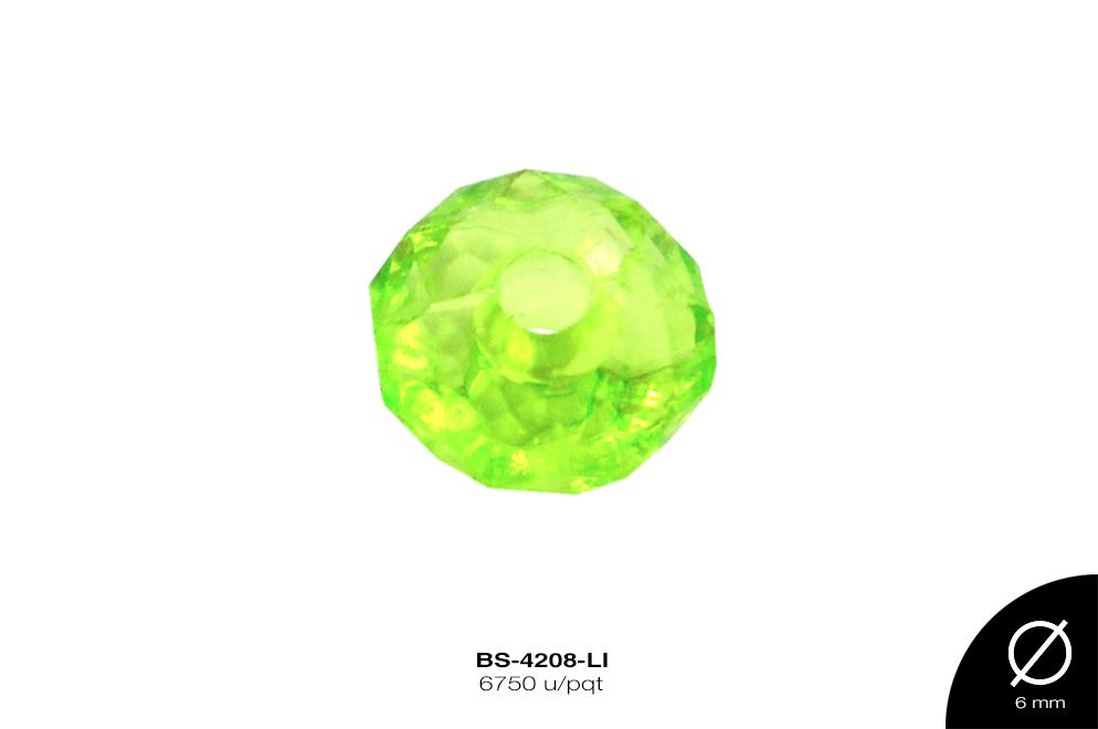 ACRILICO TRANSP RONDELA 6mm REF: 774 LIMON 6750 u/pqt(.5kg)