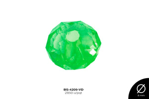 ACRILICO TRANSP RONDELA 8mm REF: 714 VERDE 2850 u/pqt(.5kg)