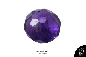 ACRILICO TRANSP RONDELA 10mm REF: 713 MORADO 1450 u/pqt(.5kg