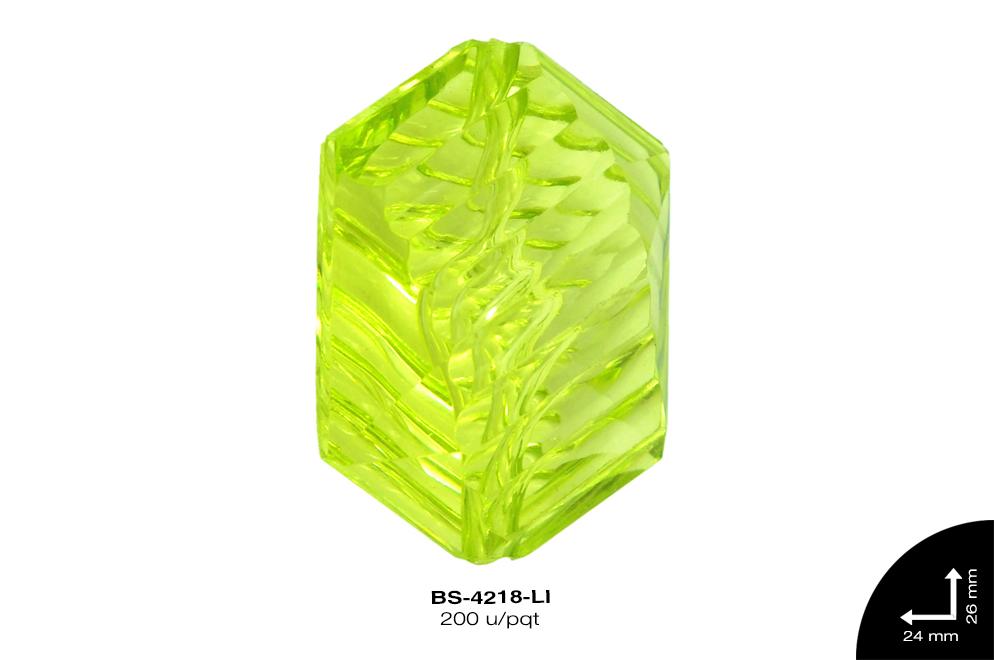 ACRILICO TRANSP ROMBO 24mm REF: 2231 LIMON 200 u/pqt(.5kg)