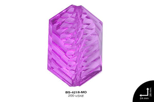 ACRILICO TRANSP ROMBO 24mm REF: 2231 MORADO 200 u/pqt(.5kg)