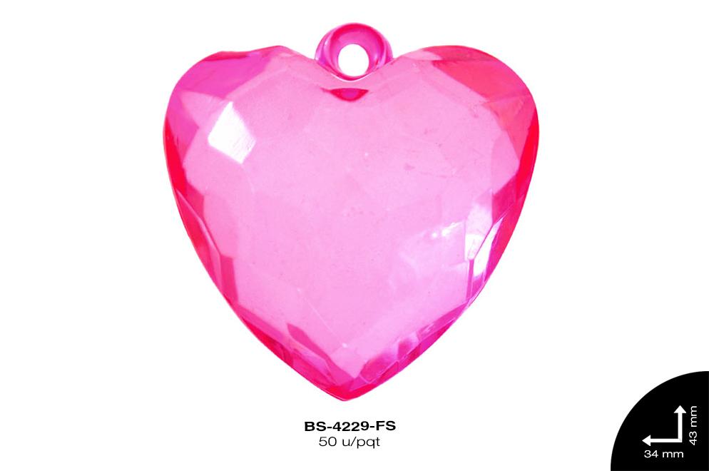 ACRILICO TRANSP CZN 34mm FUCSIA 50 u/pqt(.5kg)