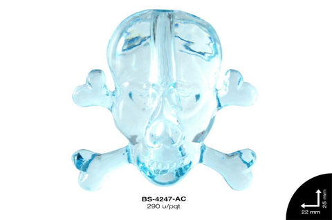 ACRILICO CALAVERA 22mm REF: 522# AZUL CELESTE 290 u/pqt(.5kg