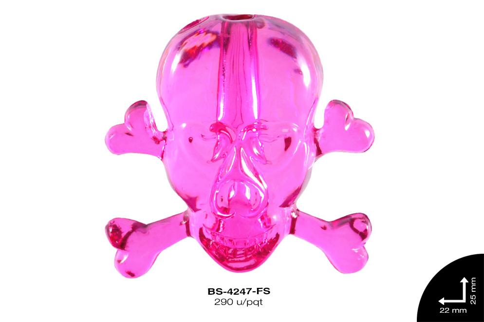 ACRILICO CALAVERA 22mm REF: 522# FUCSIA 290 u/pqt(.5kg)