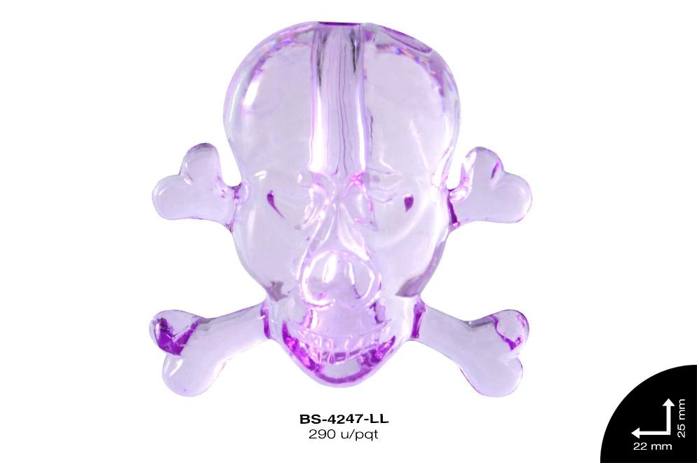 ACRILICO CALAVERA 22mm REF: 522# LILA 290 u/pqt(.5kg)