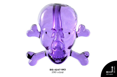 ACRILICO CALAVERA 22mm REF: 522# MORADO 290 u/pqt(.5kg)